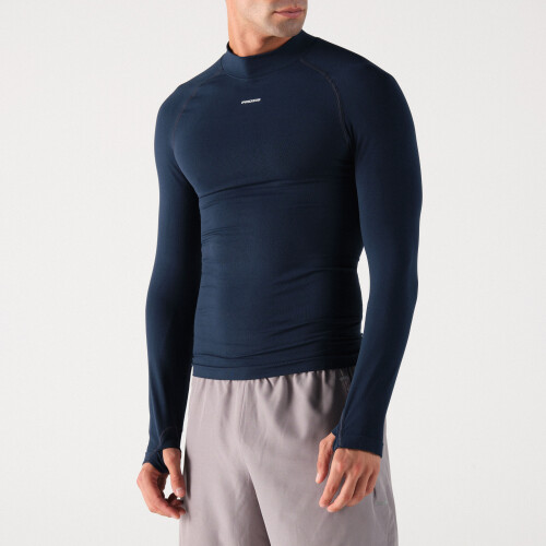 Enhance performance with the NRG Compressive LS Baselayer in Navy Blue - an ideal gift for athletes pushing their limits.